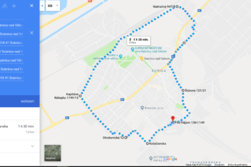 Trasa okolo Dubnice nad Váhom