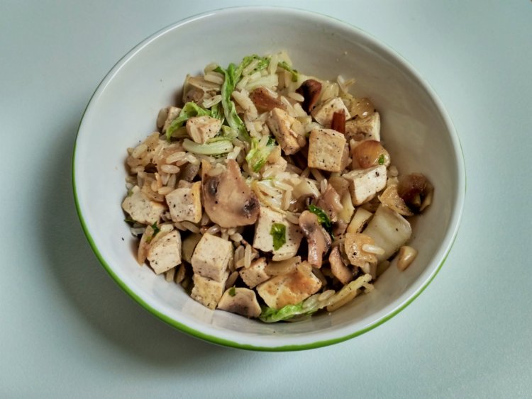 Tofu rizoto