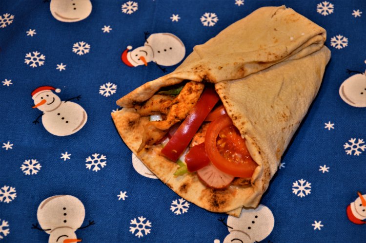 Kurací gyros v arabskom chlebe